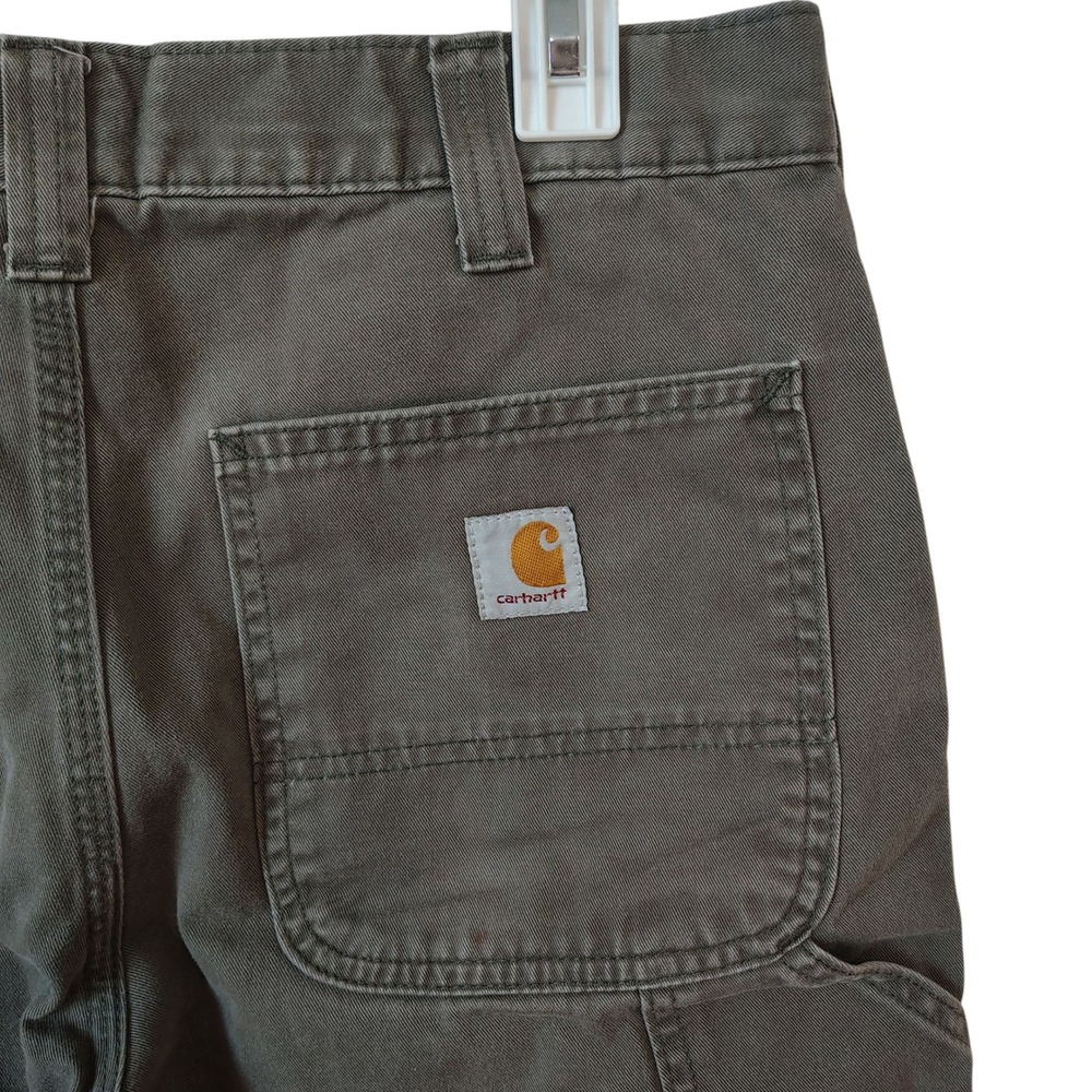 Carhartt Men's Pants B324 DFE Relaxed Fit‎ 32x31 Brown Workwear Paint Thrashed - Picture 4 of 14